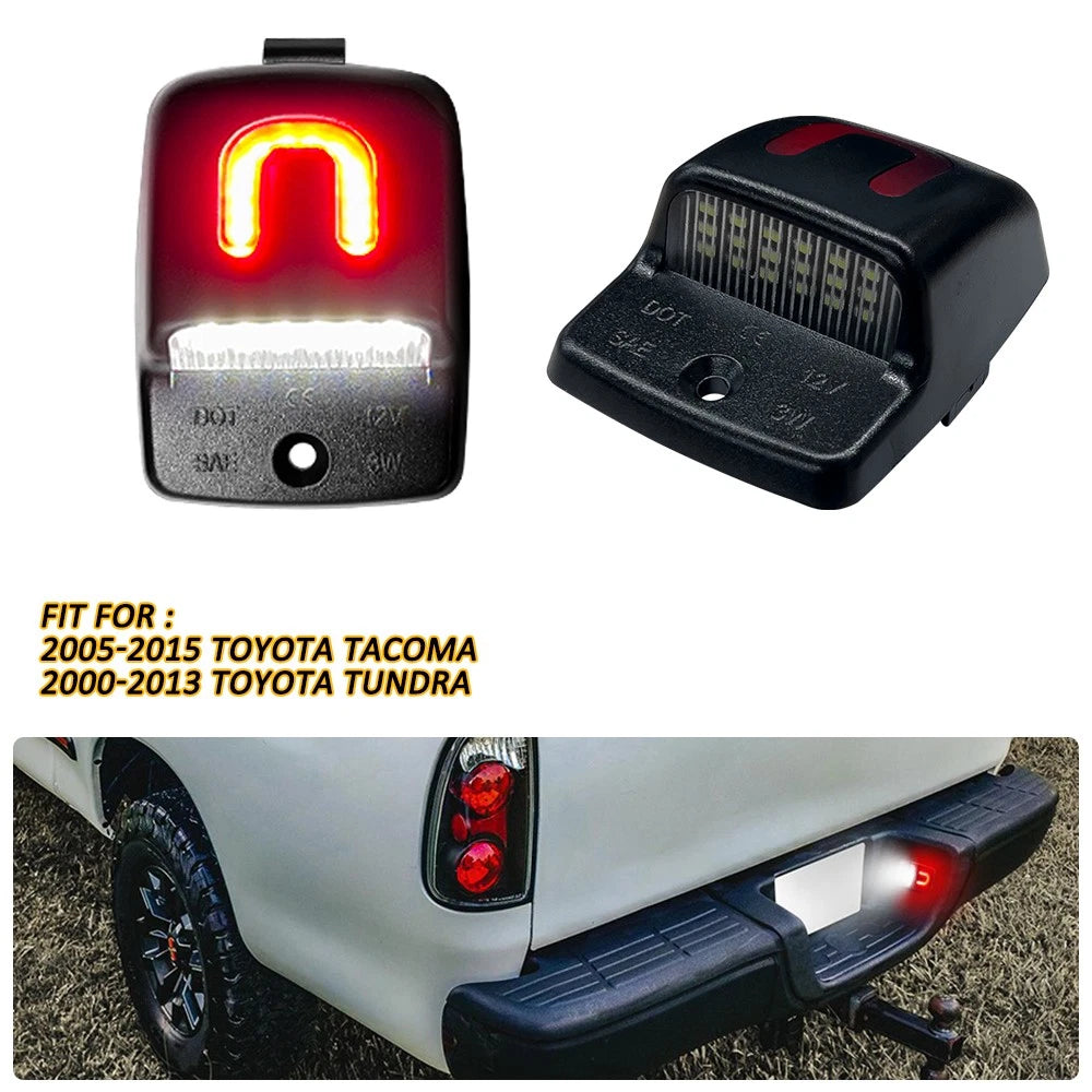 2X LED License Plate Light for Toyota Tacoma Tundra (2005–2015)