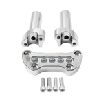 4" Chrome Handlebar Riser 1" Top Clamp for Harley Road Glide Softail (2001-2023)