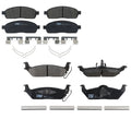 Set of 4 TRW Pro Metallic Brake Pads for Ford F-150, Lincoln Mark LT (2004–2008)