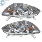 Set of 2 Chrome Headlights for Toyota Corolla (2003–2008)