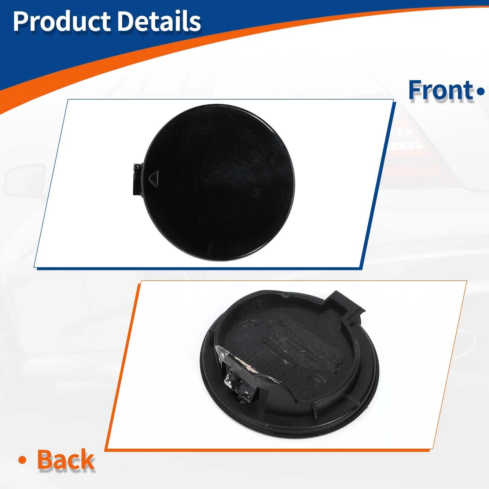Tow Hook Cover for BMW E81 E87 (2006–2011) No. 51117837429 Black Sapphire