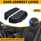 Set of 2 Leather Front Door Panels Armrest Covers for Honda Pilot (2009–2015)