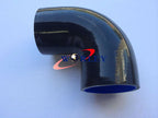 90 Degree Silicone Elbow Hose 3.5" Turbo Intercooler Pipe