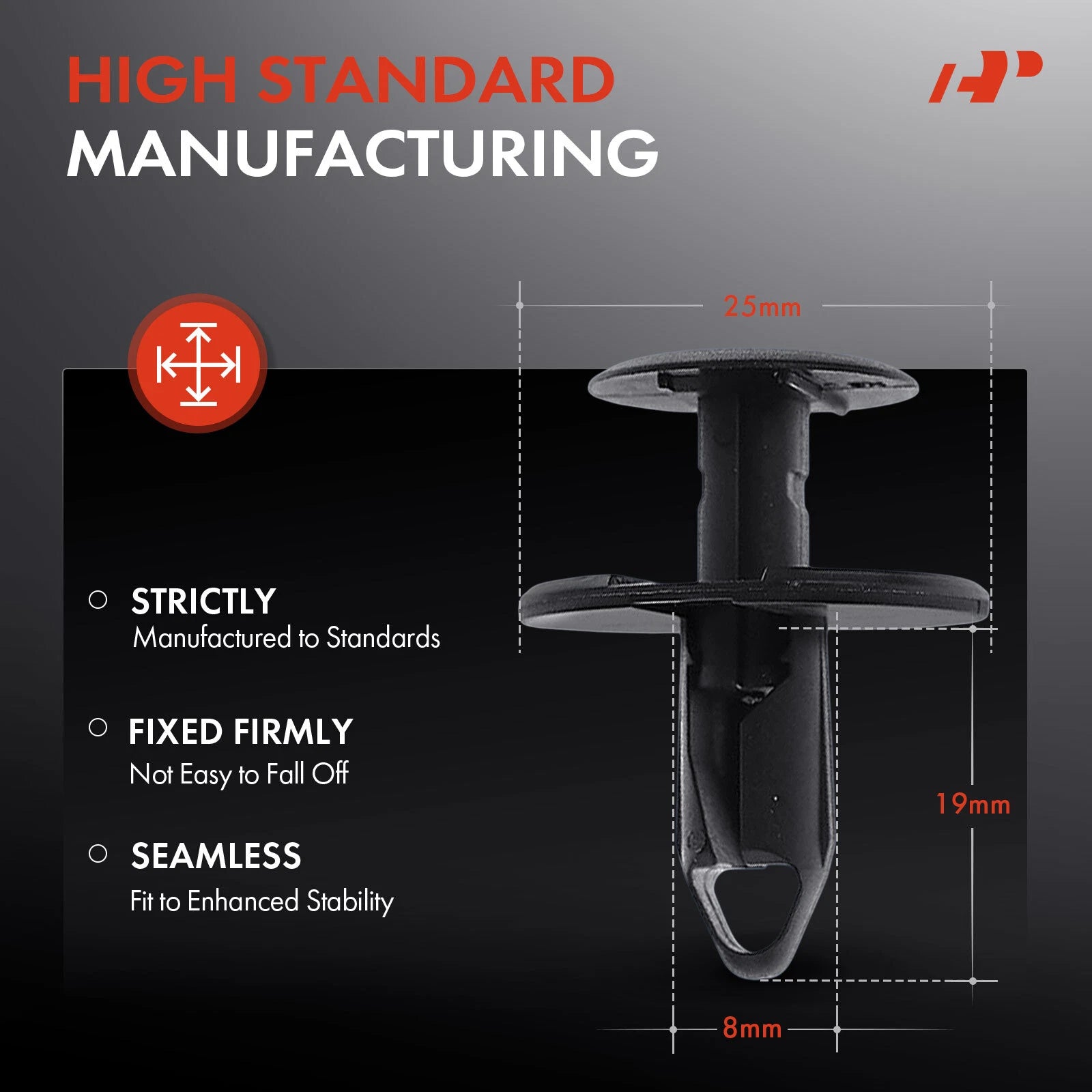 20Pcs Black Nylon Fender Bumper Retainer Clips for BMW