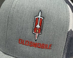 Trucker Hat Cap with American Flag Back for Oldsmobile (1990–2004)