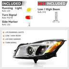 HID Xenon Headlight Set for Buick Regal (2011) Left + Right Pair