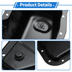 1 Pc Engine Oil Pan No.24206181 for Chevrolet Impala (2000–2005) Steel Black