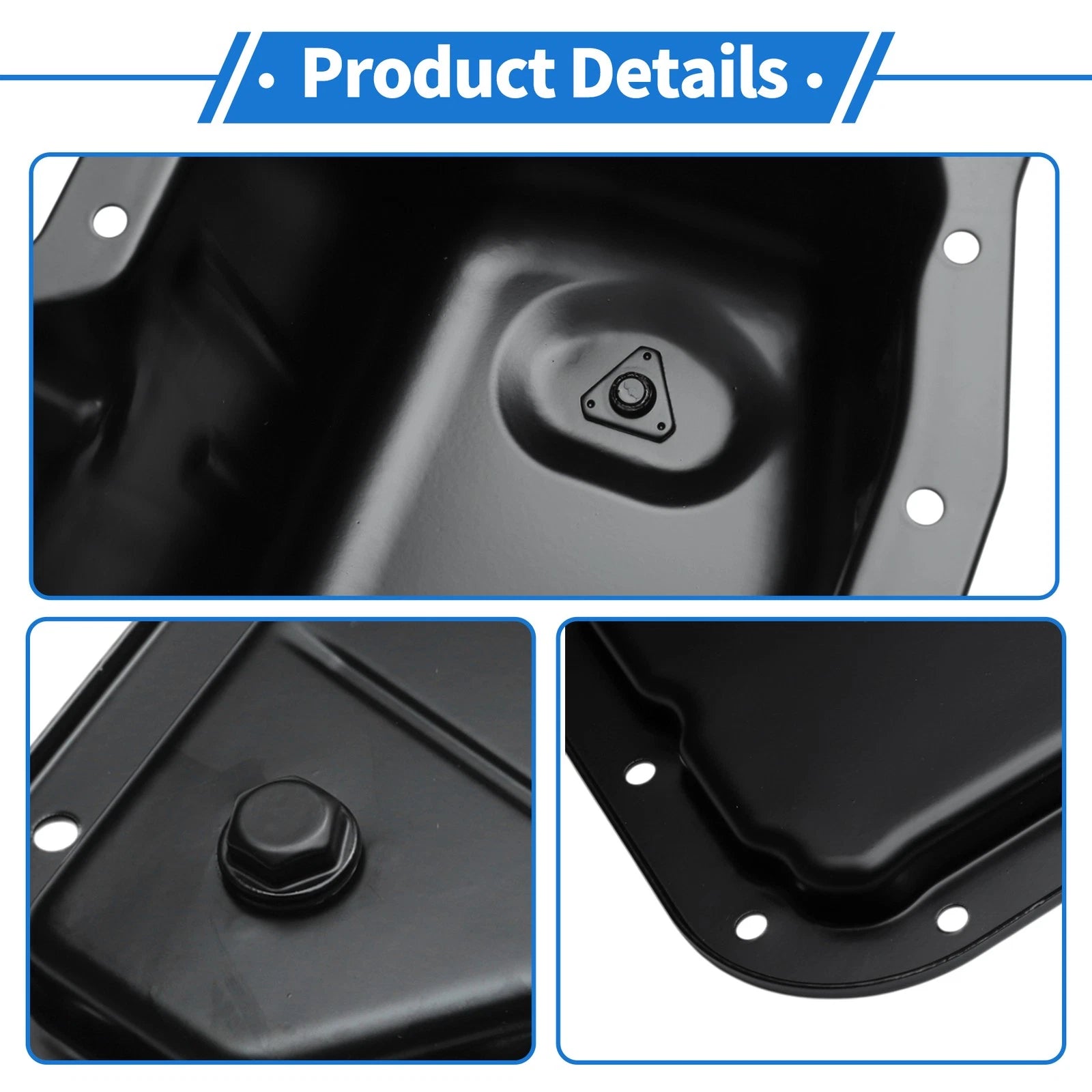 1 Pc Engine Oil Pan No.24206181 for Chevrolet Impala (2000–2005) Steel Black