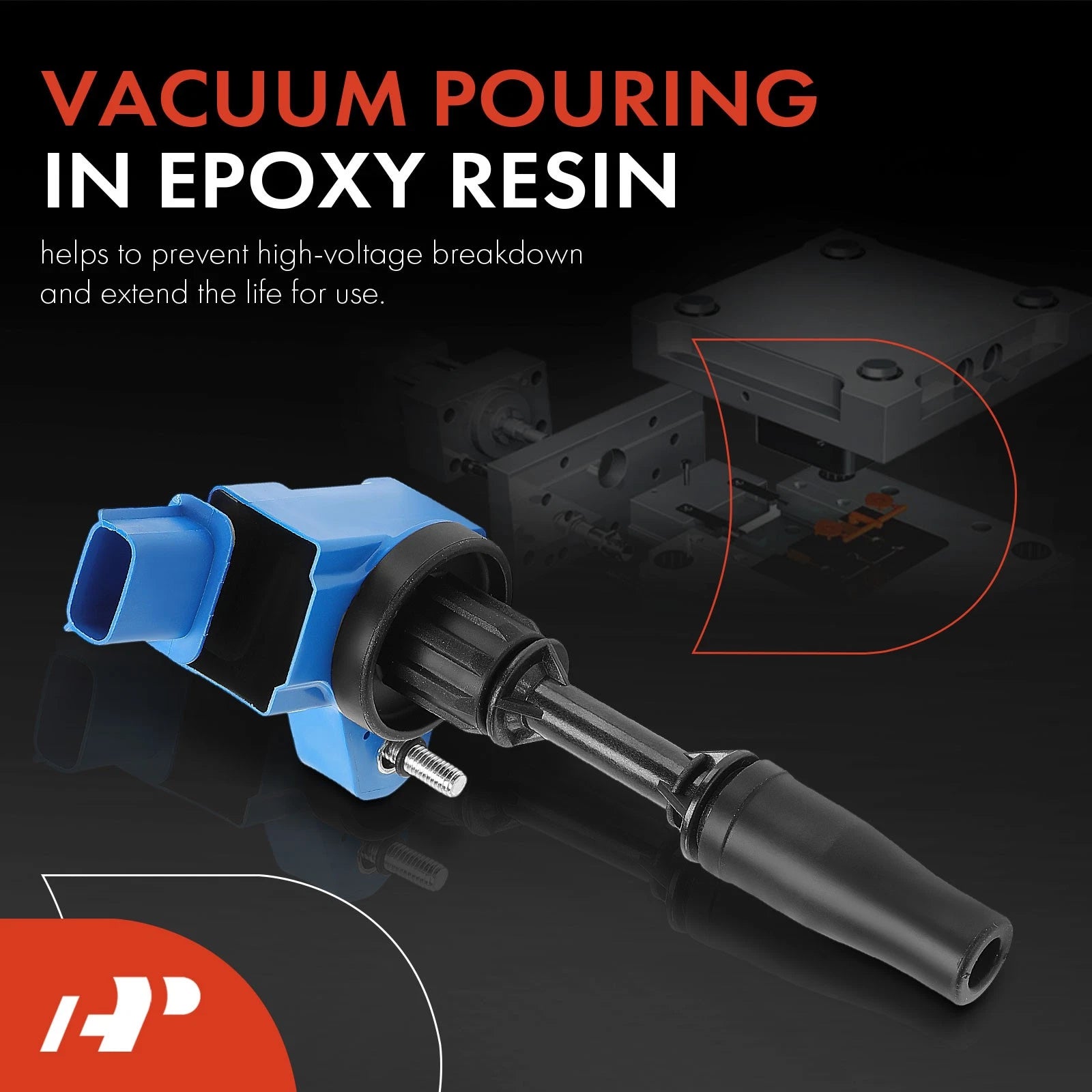 Set of 4 Blue Ignition Coils for Chevy Equinox (2018–2020) Malibu (2013–2022) Traverse