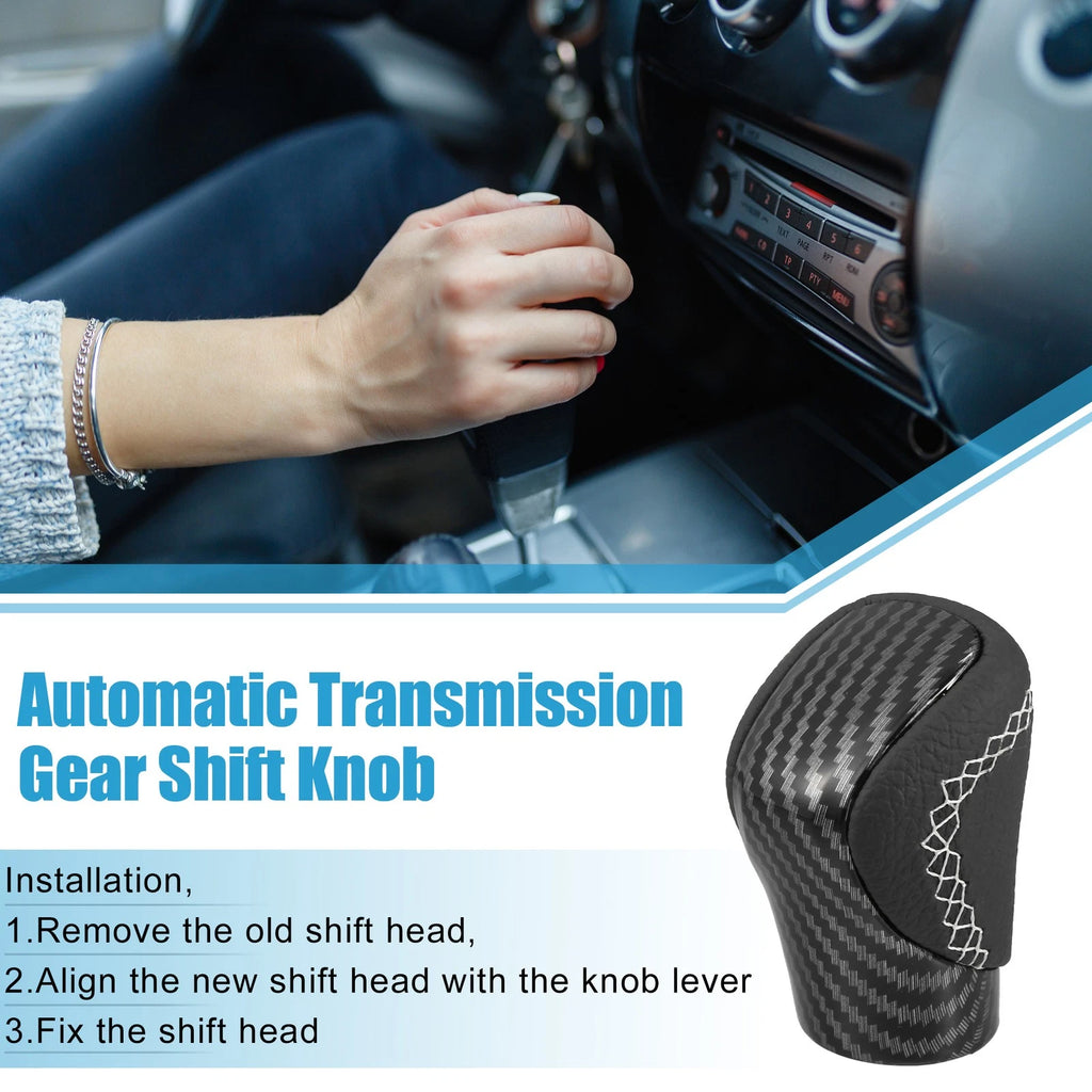 Automatic Gear Shift Knob for Lexus (Carbon Fiber, White Thread)