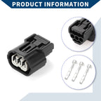 3Pin High Voltage Lamp Connector Plug Female for Honda Civic 