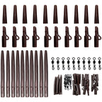 40PCS Carp Fishing Equipment Set with Rubber Hose and Q Swivels