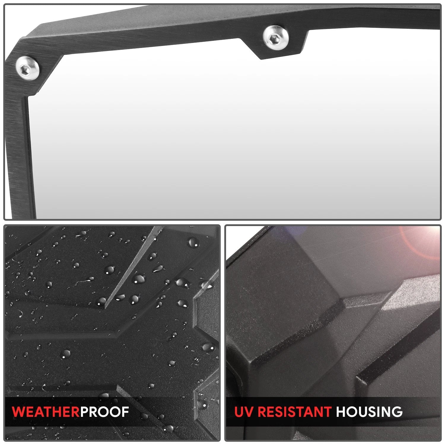 2" Adjustable Sideview Mirrors for Universal UTV Roll Cage Bar Mount