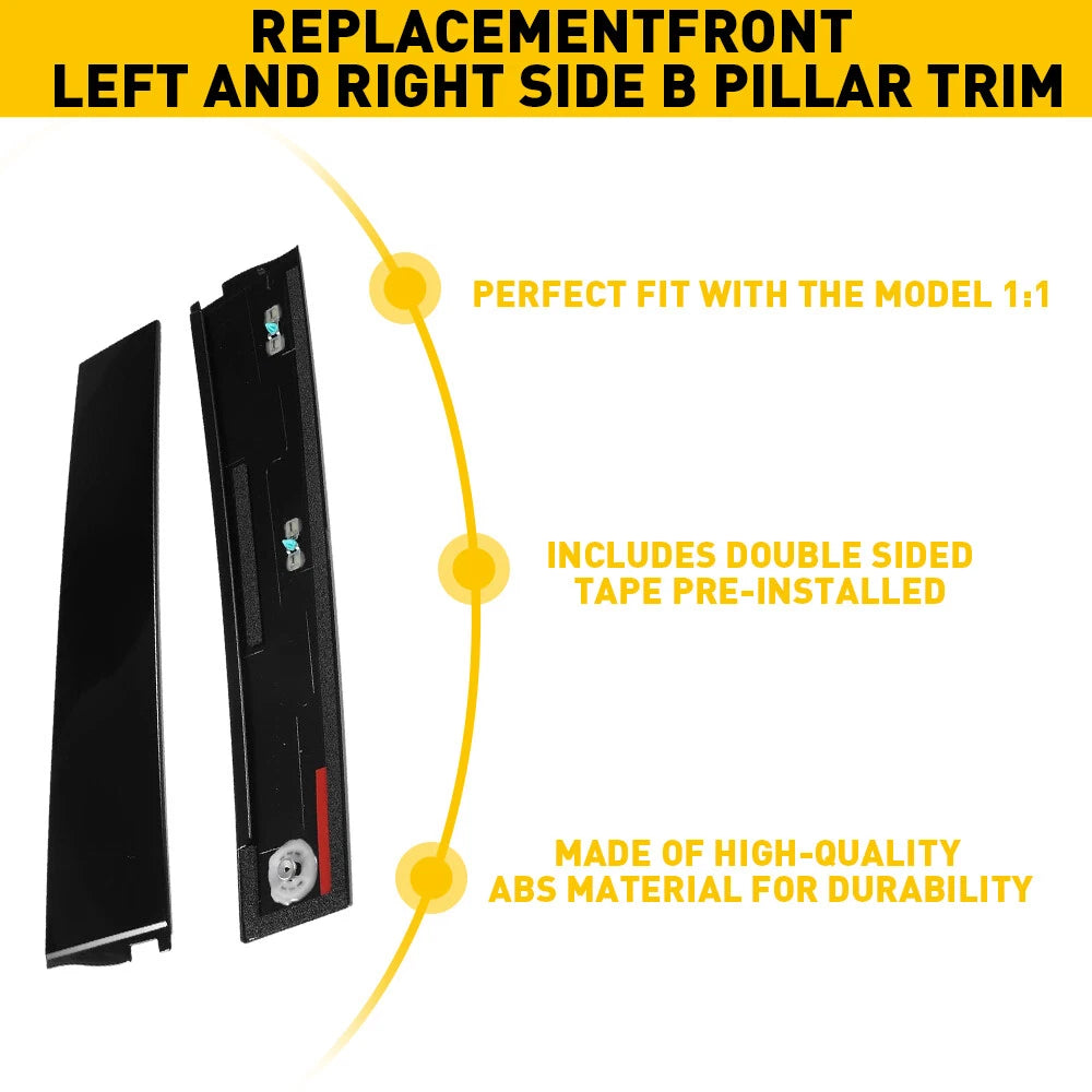 Front Door Trim B-Pillar Molding for Cadillac Escalade (2015–2020)