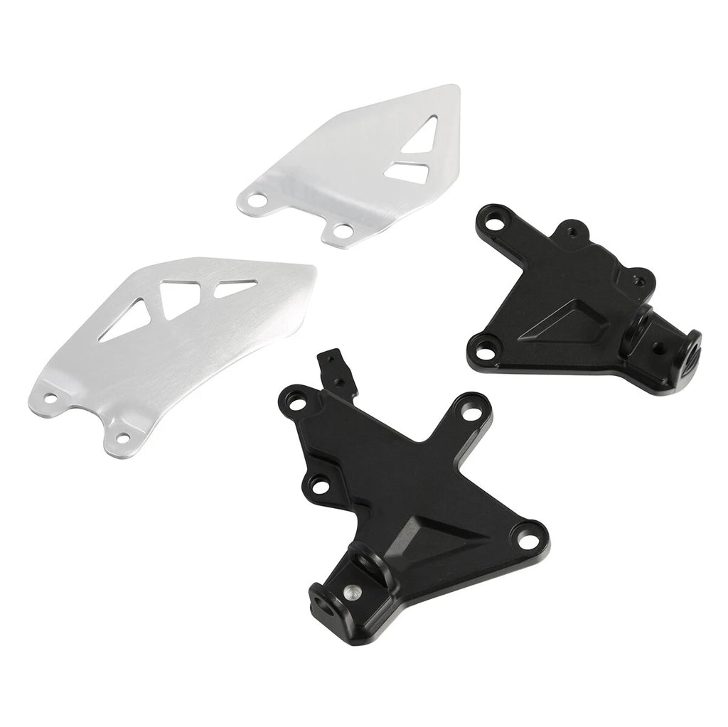 Set of 2 Front Rider Foot Peg Rest Brackets for Kawasaki Ninja ZX10R (2011–2020)