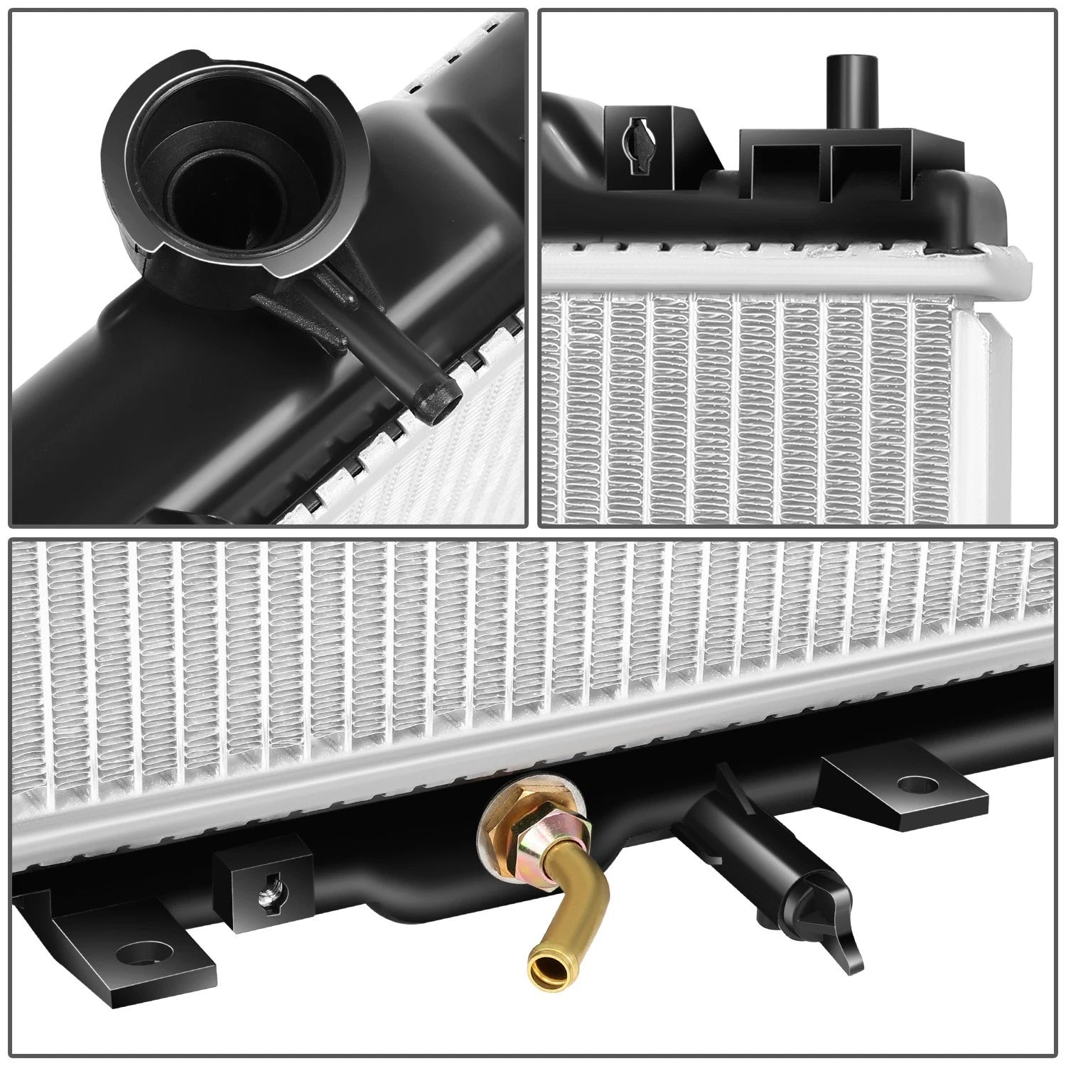 Aluminum Core Cooling Radiator for Honda Civic 1.7L AT (2001–2005) DPI 2354