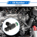 Fuel Injector No. 16600-AE060 for Nissan Altima SE (2002–2004) 1 Pc Deep Gray