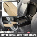 Car Armrest Covers 2 x Light Brown for Honda Odyssey (2012-2017)