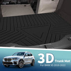Flat Face Cargo Liner Rear Trunk Mat for BMW X5 (2019–2022) TPE 1 Pc