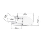 Clear Windshield Mount Bracket for Harley Heritage Softail Fatboy (2000–2017)