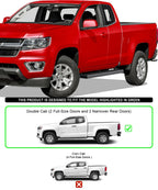 5in Black Steel Side Bars for Chevy Colorado GMC Canyon (2015–2022)