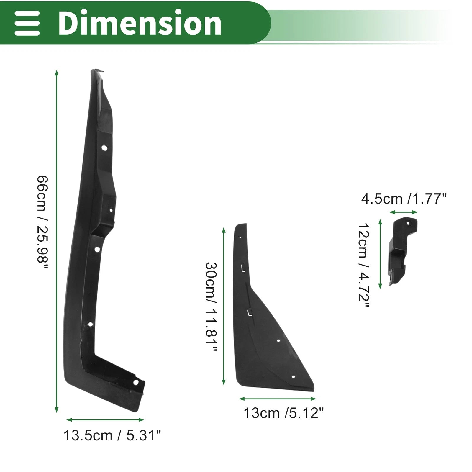 Mud Flaps Splash Guards for Chevrolet Camaro (2013–2015) W/ Mounts