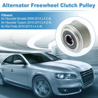 Set of 1 Alternator Freewheel Clutch Pulley 300-857 for Hyundai Sonata (2009–2014)