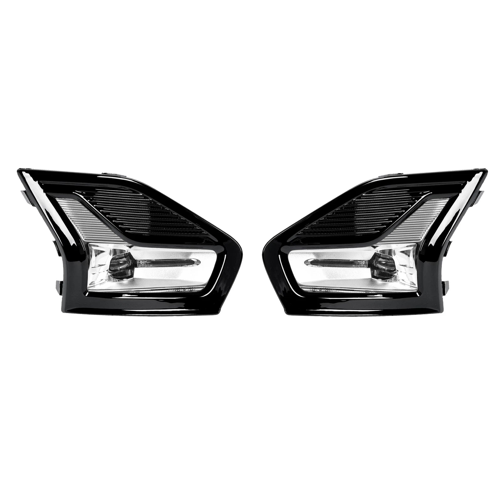 2X Clear Lens LED Fog Lights with Bezel for Ford Fusion (2019–2020)