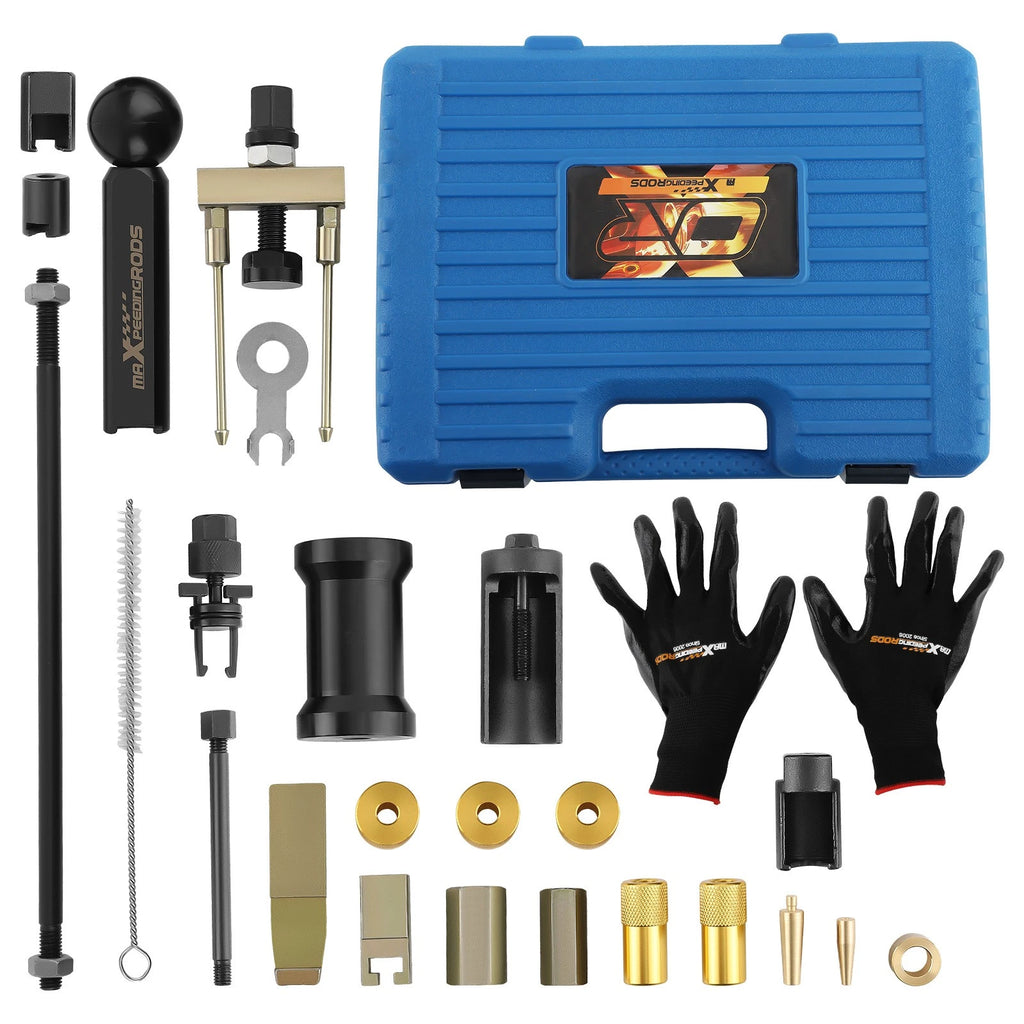 Fuel Injector Puller Removal Tool Kit Seal Installer Set for Audi VW Skoda