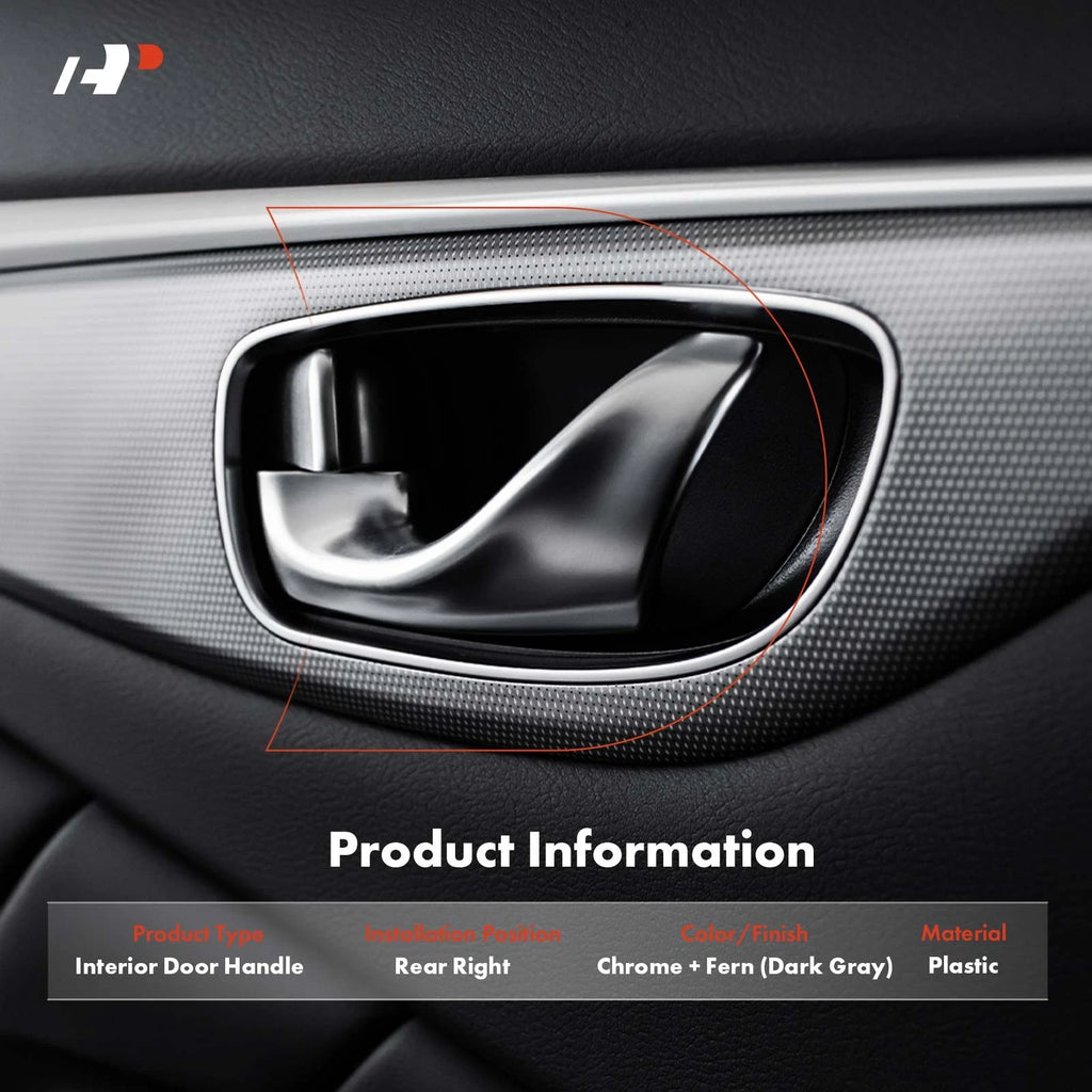 Chrome Rear Right Interior Door Handle for Honda Pilot (2003-2008)