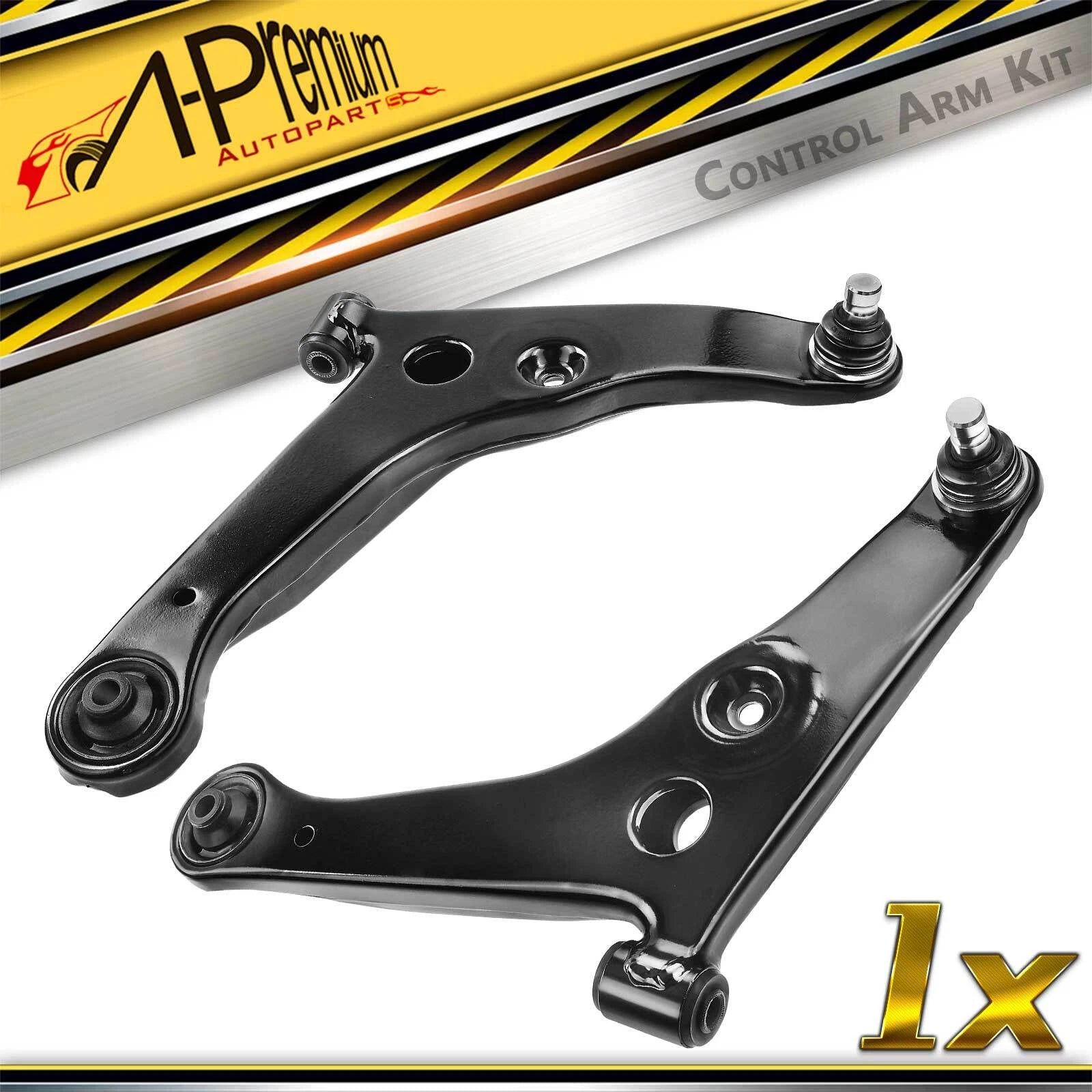 2X Front Lower Control Arm with Ball Joint for Mitsubishi Lancer 
