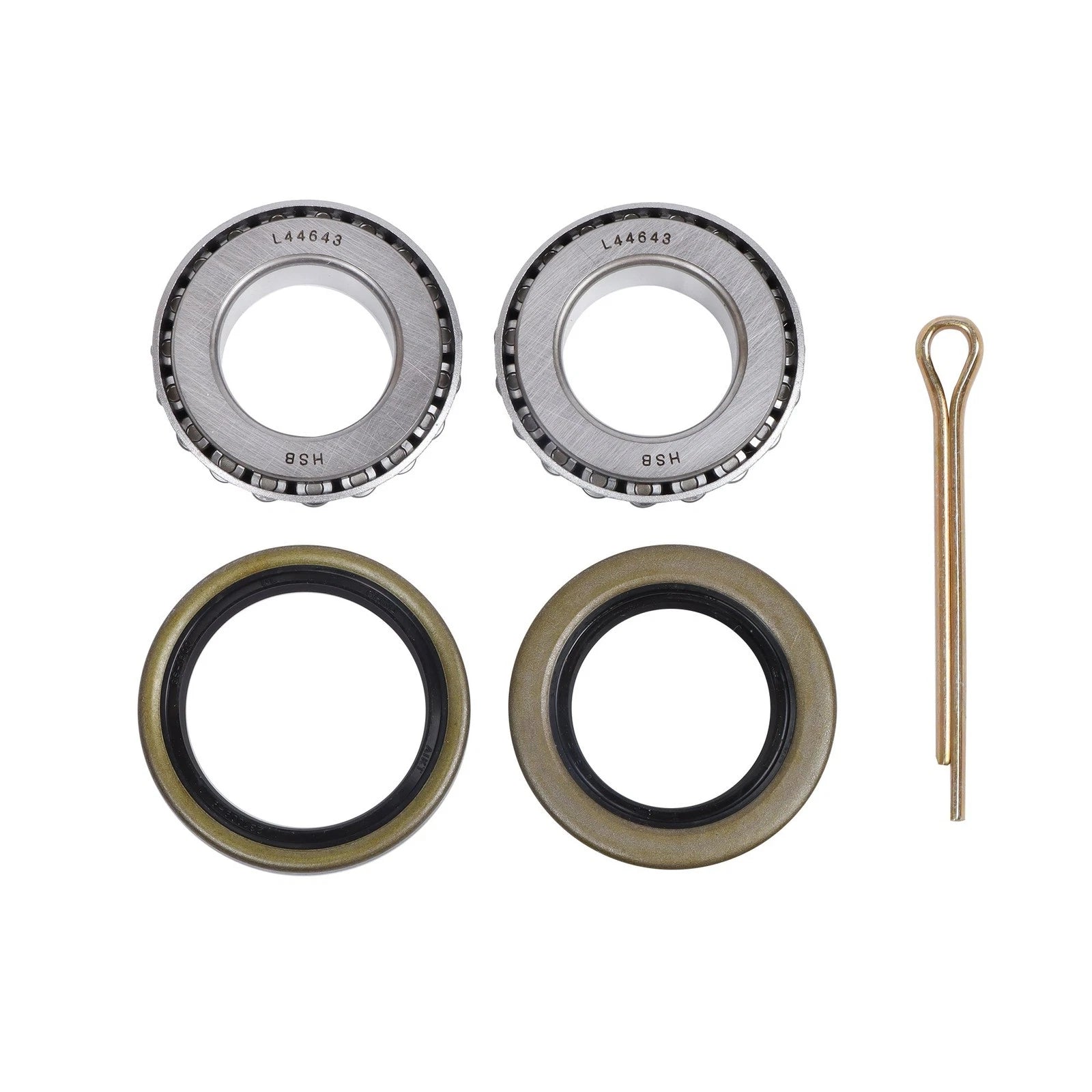 4" Galvanized Trailer Hub Kit for 2000 lbs Spindle (1" Spindle)