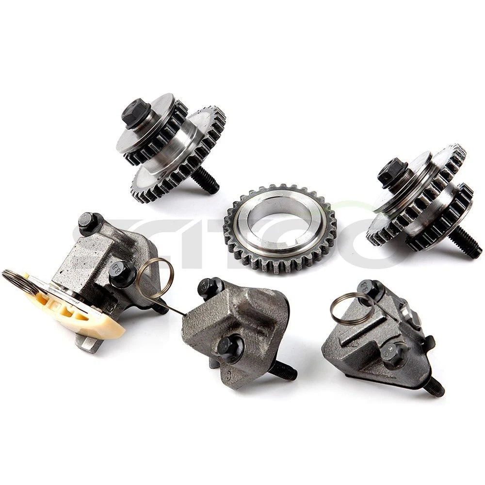Timing Chain Kit with Cover Gasket & Water Pump for Chevrolet GMC Cadillac Buick (3.0L)