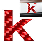 Red Lowercase Alphabet Letter Decals for Door Wall Window Badge Emblem