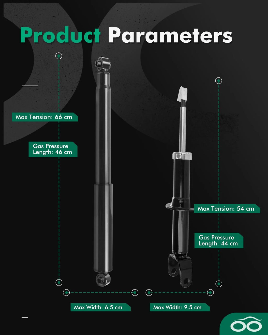Front Rear Shocks Struts for Dodge Dakota Mitsubishi Raider (2005–2011)