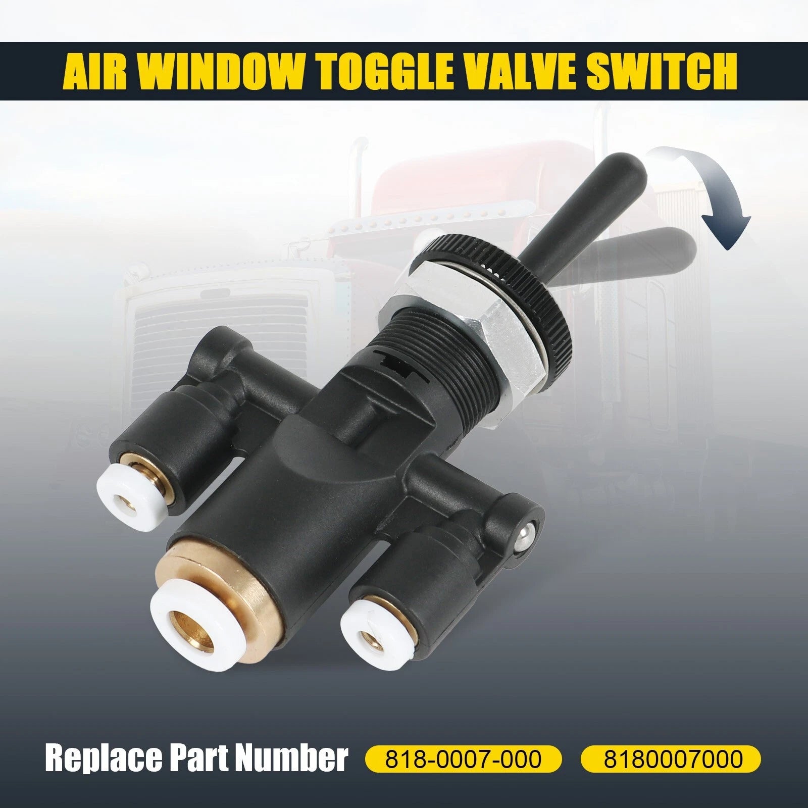 Air Window Toggle Valve Switch for Peterbilt 379 (1994-2007)