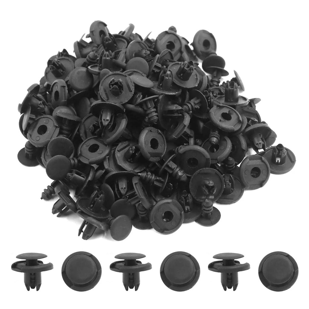 100Pcs Black Plastic Rivets Retainer Clip for Toyota Suzuki 