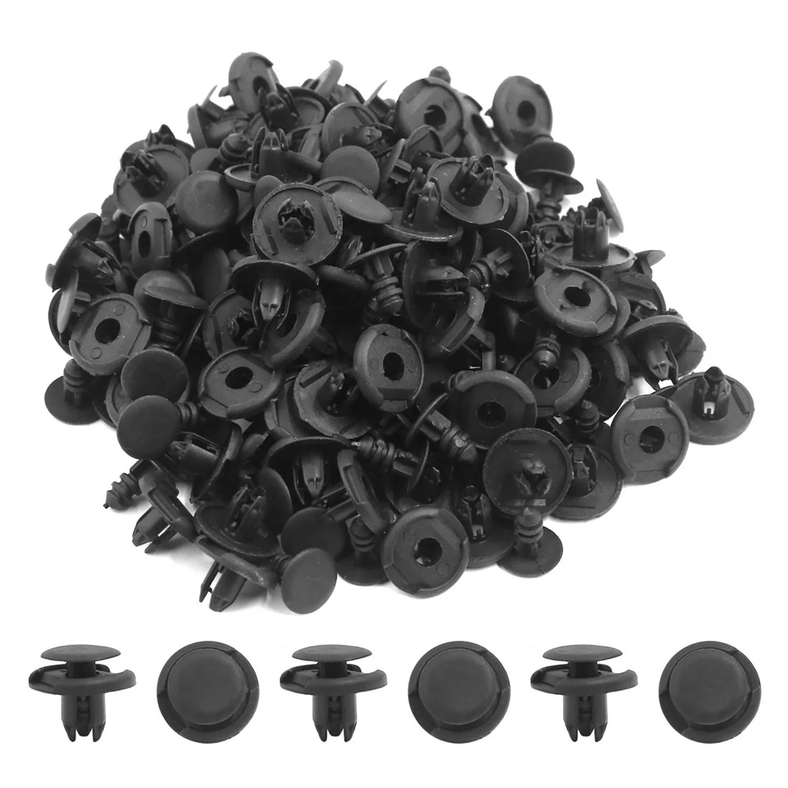 100Pcs Black Plastic Rivets Retainer Clip for Toyota Suzuki 