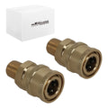 2Pcs 1/4" Quick Connect Male NPT High Pressure Washer Fitting Coupler (—–—)