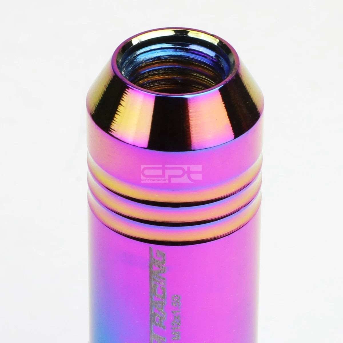 Set of 20 Open End M12x1.5 Neo Chrome Aluminum Lug Nuts + Adapter