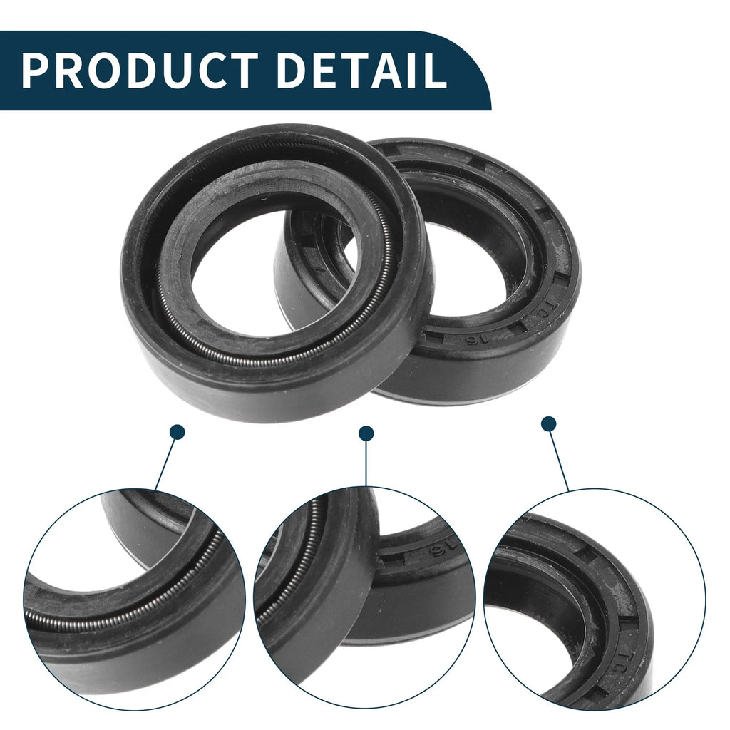 Set of 5 Oil Seal Rotary Shaft Seal NBR Rubber 16x25x7mm