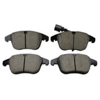 Set of 4 Akebono Euro Front Ceramic Disc Brake Pads for Audi Q3 (2015–2023)