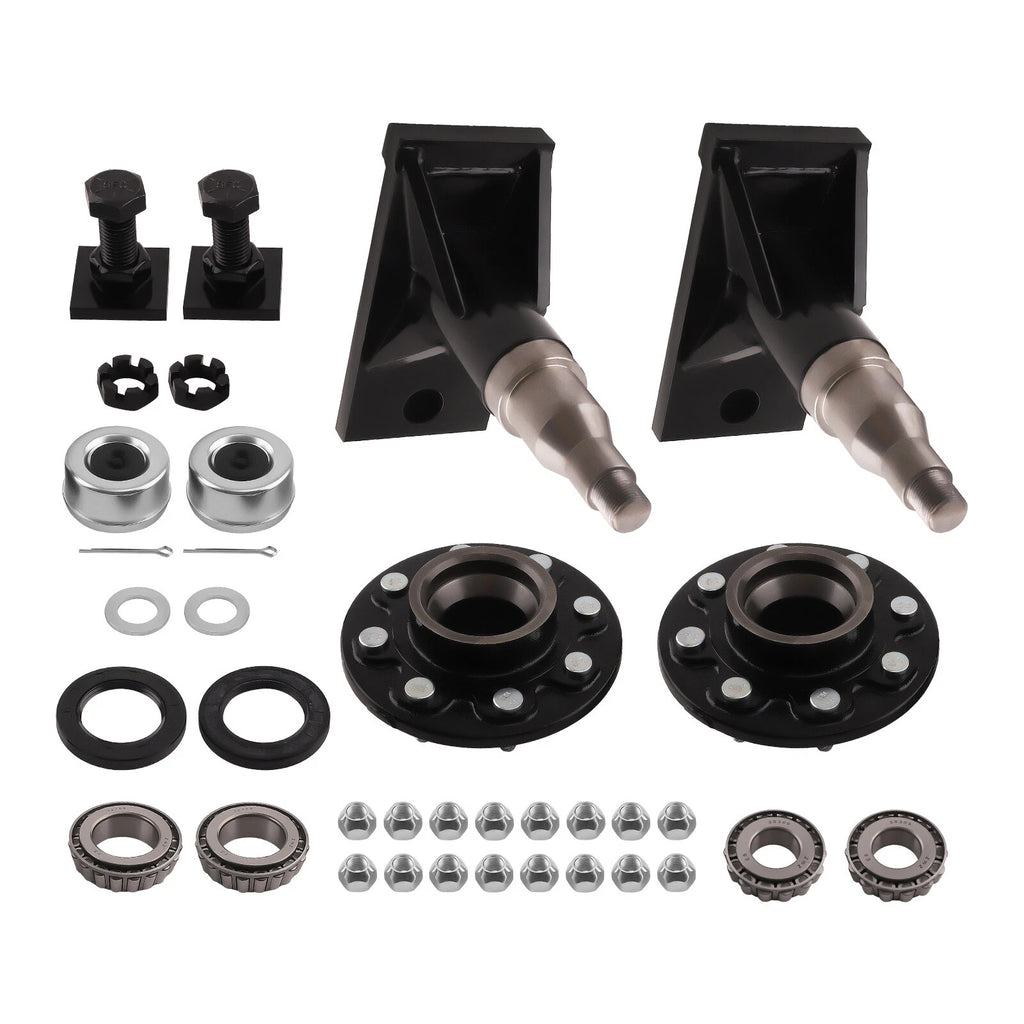Set of 8 Lug Bolt On Wheels for Shipping Container Hub (8000LB)