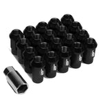 Set of 20 J2 7075 Forged Aluminum M12x1.5 Open-End Lug Nuts for Universal