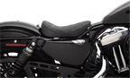 Bobber Solo Seat for Harley Sportster XL (Double Diamond, Silver Stitch)