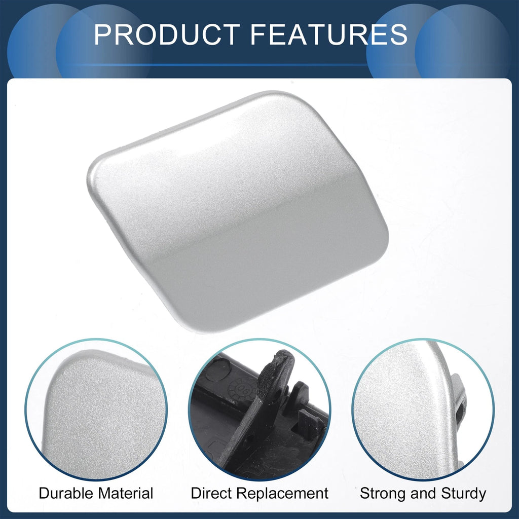 Front Right Washer Nozzle Cover Cap for Volkswagen Touareg (2007–2010) Silver Tone