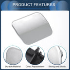 Front Right Washer Nozzle Cover Cap for Volkswagen Touareg (2007–2010) Silver Tone