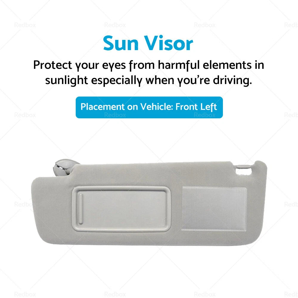 LH Sun Visor for Toyota Prado TRJ120 RZJ120 LJ120 KDJ120 GRJ120 KZJ120 (2003–2009)