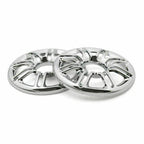 2X Speaker Cover Grill 6" 3D Round for Harley Touring Glide (T9)