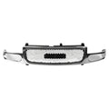 Replacement Silver Chrome Plastic Front Grille (See compatibility Chart)